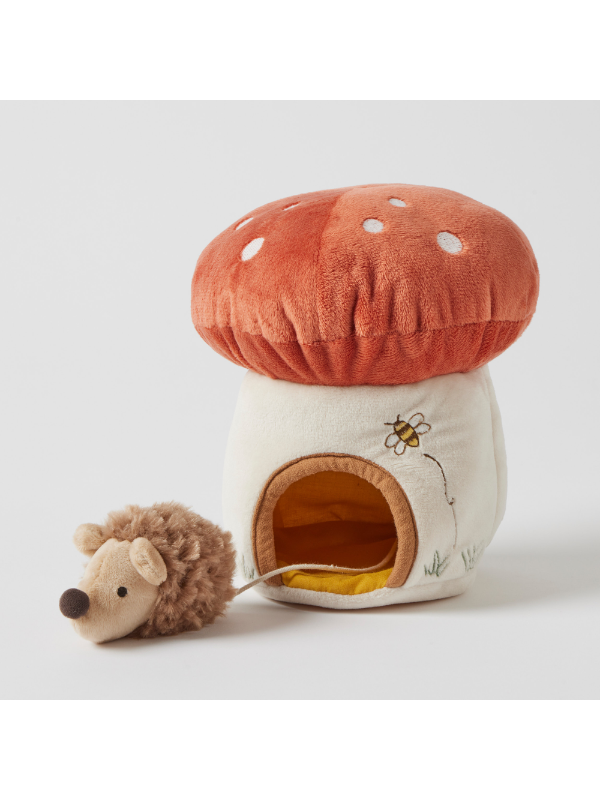 Jiggle & Giggle Mushroom House With Hedgehog Plush Toy