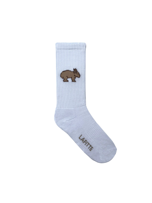 Lafitte Wombat Socks White