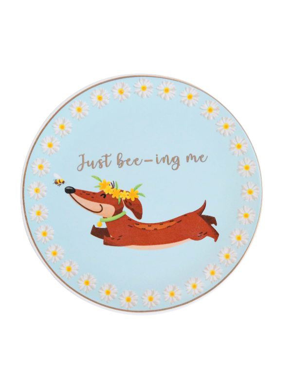 LaVida Gift Dish Dachshund Just Bee-ing Me