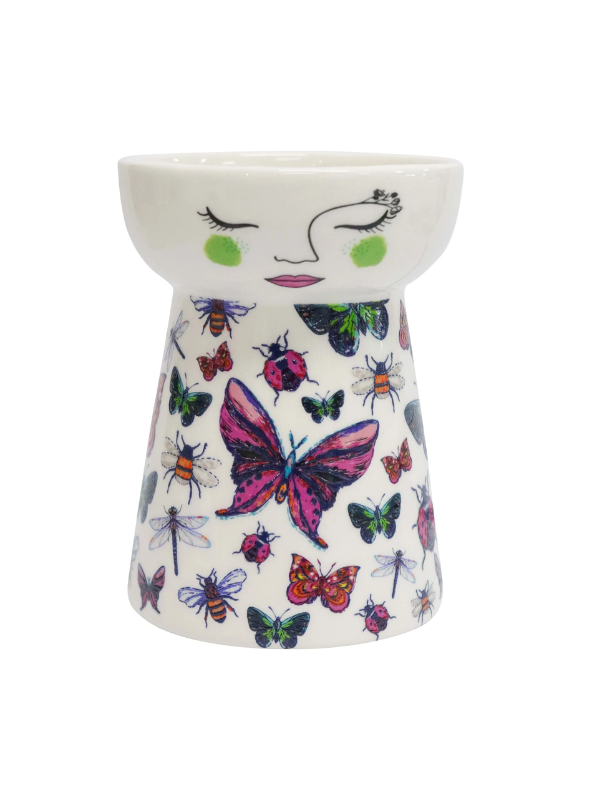 LaVida Petite Doll Vase Butterfly