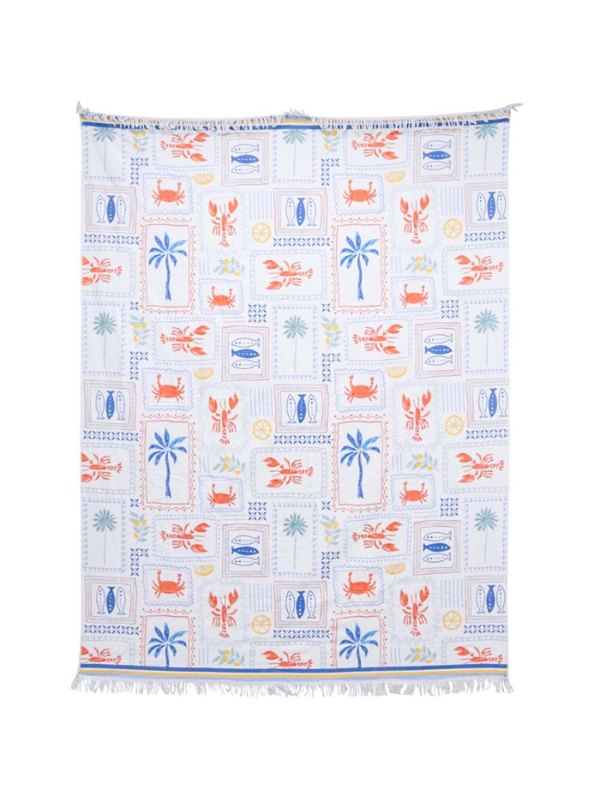 LaVida XL Beach Towel Lobster