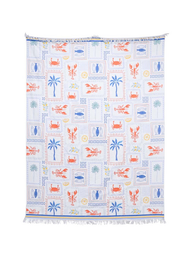 LaVida XL Beach Towel Lobster