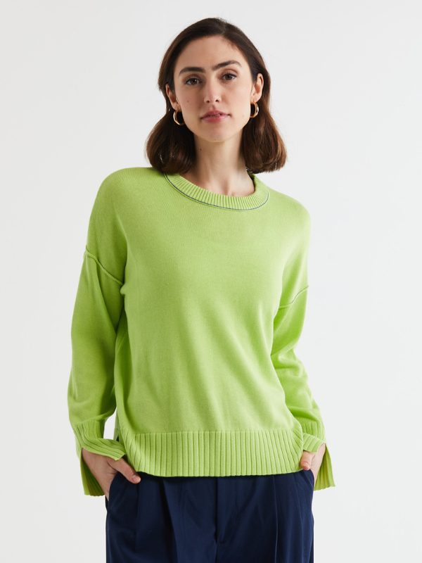 LD+CO Basic Crew Lime Front