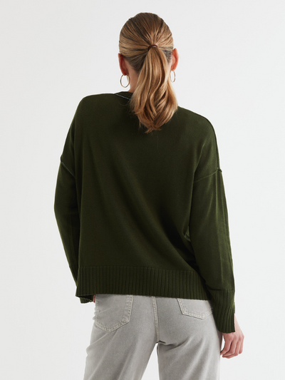 LD+CO Basic Crew Olive Back