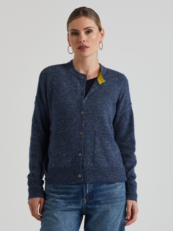 LD+CO Donegal Cardi Denim Front