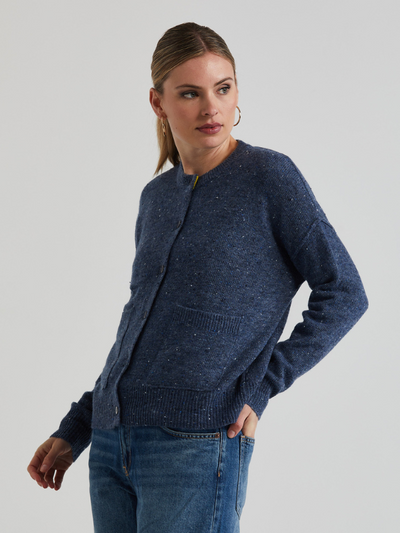 LD+CO Donegal Cardi Denim Side