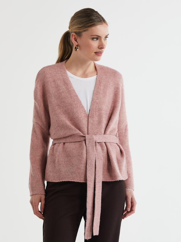 LD+CO Lofty Cardi Blush Front