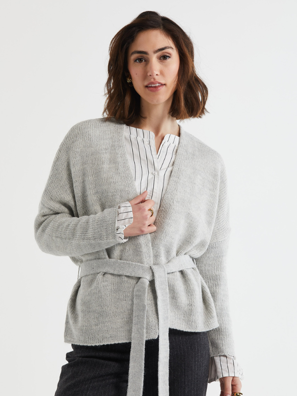 LD+CO Lofty Cardi Marl Front