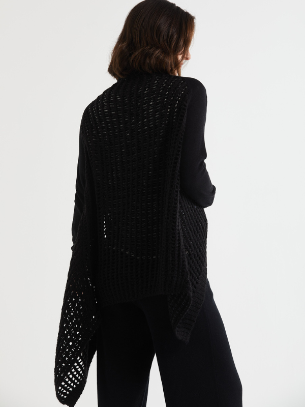 LD+CO Lofty Lace Cardi Black Back