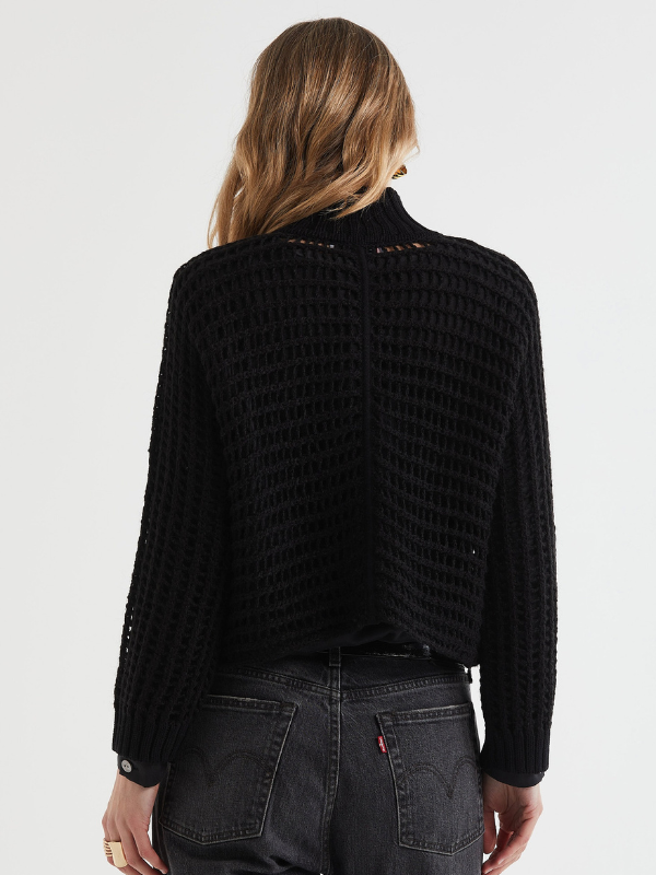 LD+CO Lofty Lace Jumper Black Back