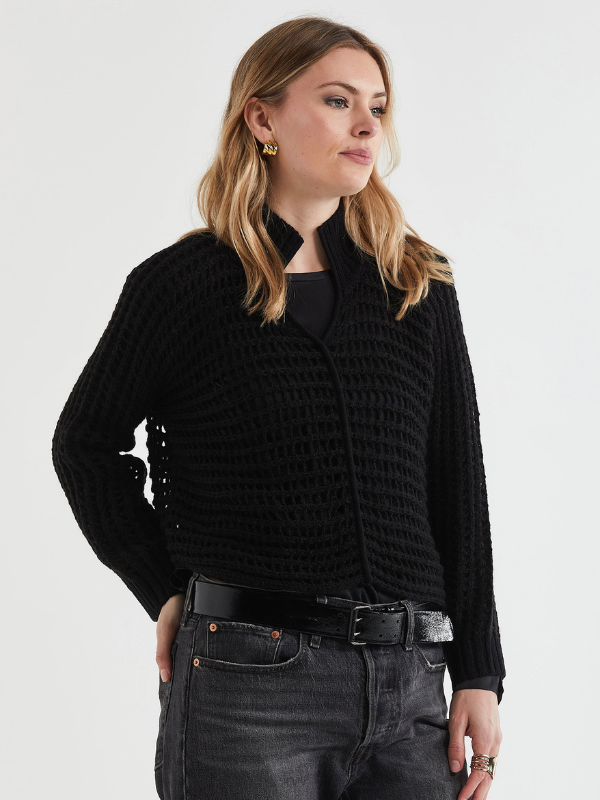 LD+CO Lofty Lace Jumper Black Side