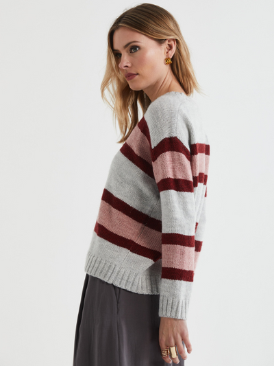 LD+CO Lofty Stripe Jumper Marl Side