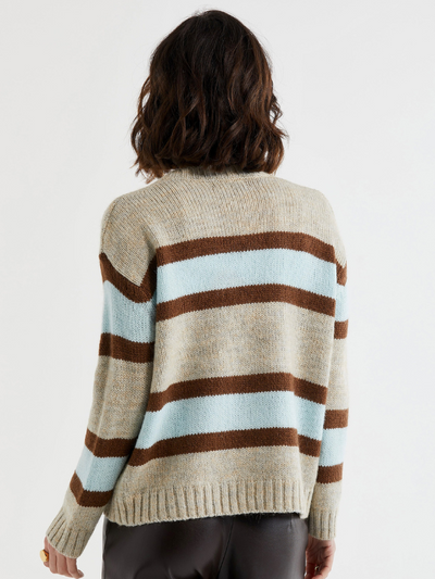 LD+CO Lofty Stripe Jumper Oat Back