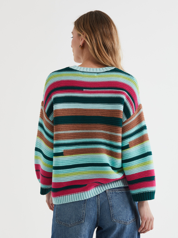 LD+CO Multi Stripe Jumper Bermuda Back