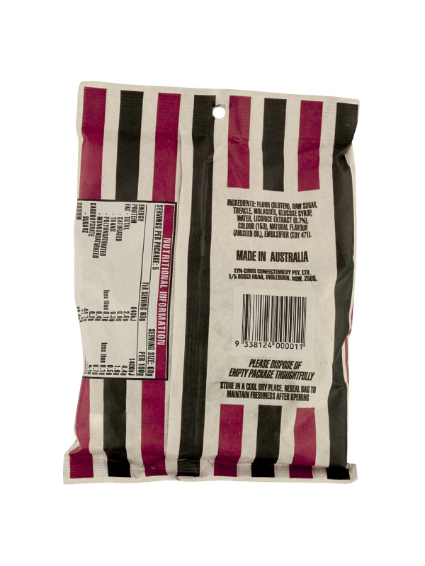 Licorice Lovers Fresh Licorice 300g (back)