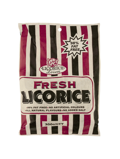 Licorice Lovers Fresh Licorice 300g (front)