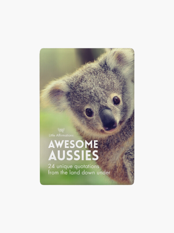 Little Affirmations Awesome Aussies Affirmation Cards & Stand