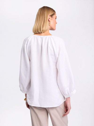 Marco Polo Raglan Sleeve Top White Back