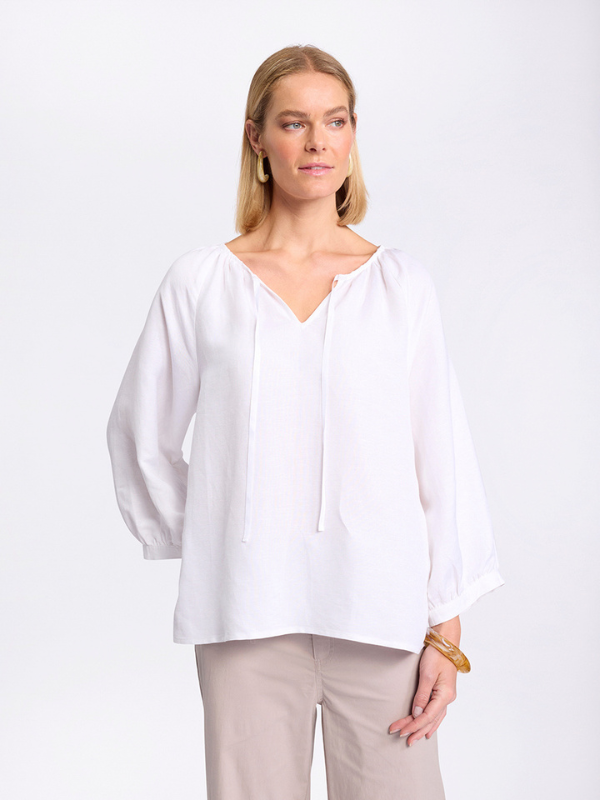 Marco Polo Raglan Sleeve Top White Front