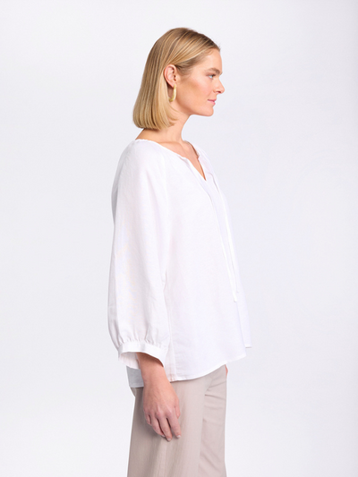 Marco Polo Raglan Sleeve Top White Side