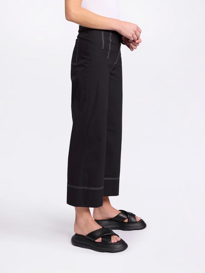 Marco Polo 3/4 Wide Leg Pant Black Side