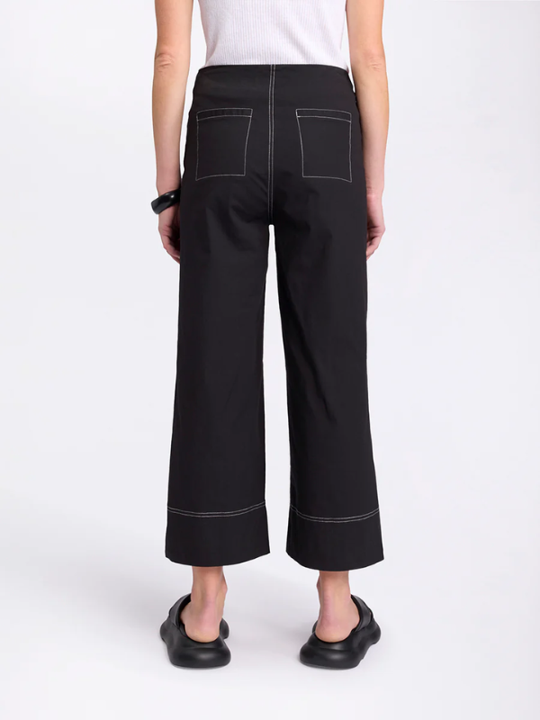 Marco Polo 3/4 Wide Leg Pant Black Back