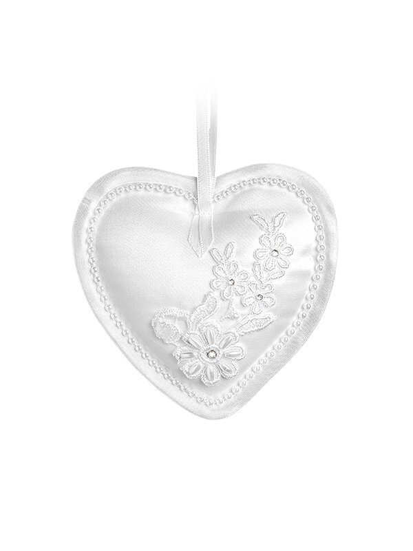 ME Collections Deluxe Padded Heart White