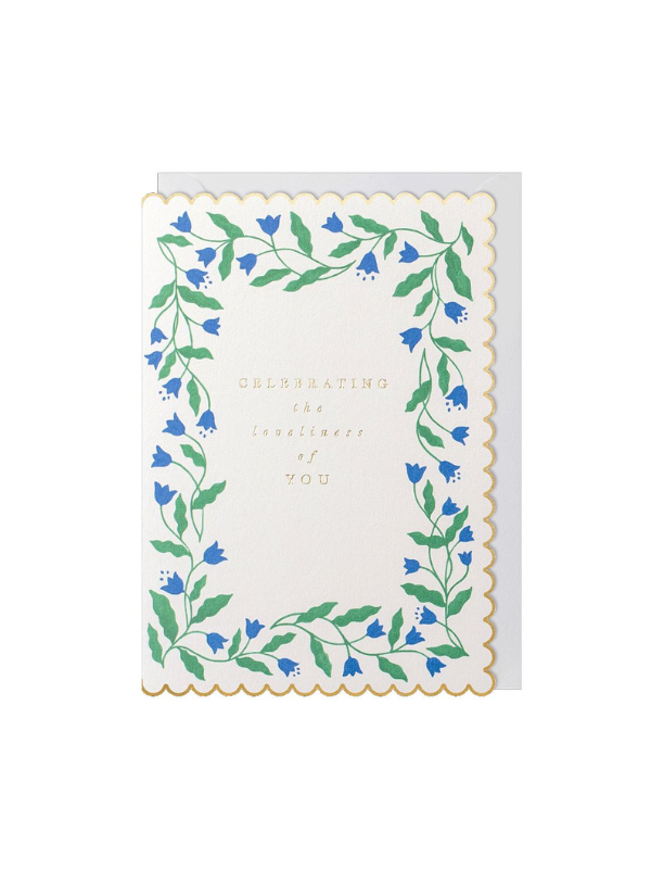 Meraki Celebrating the Loveliness of You Bluebells Card
