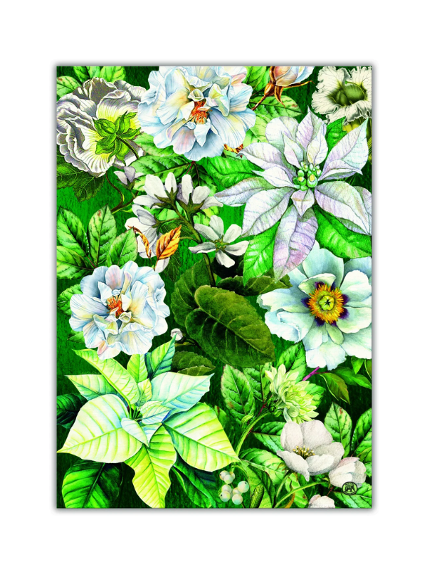 Michel Design Works Winter Blooms Tea Towel