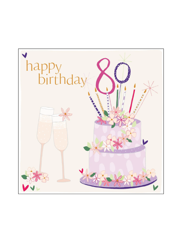 Molly Mae Happy Birthday 80 Card