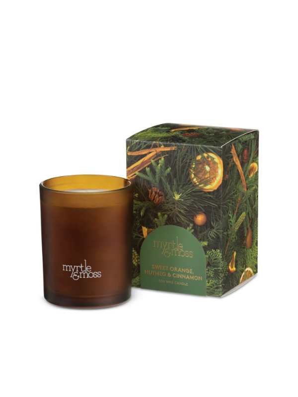 Myrtle & Moss Limited Edition Sweet Orange, Nutmeg & Cinnamon Candle