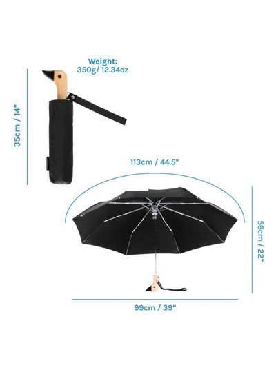 Original Duckhead Compact Umbrella Black