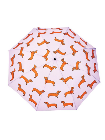 Original Duckhead Compact Umbrella Coucou Suzette Dachshund Purple