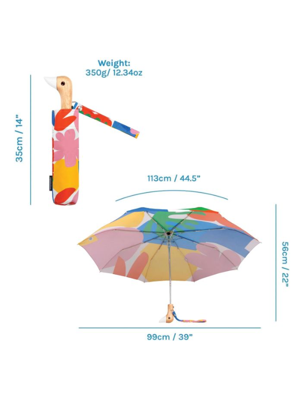 Original Duckhead Compact Umbrella Matisse Print