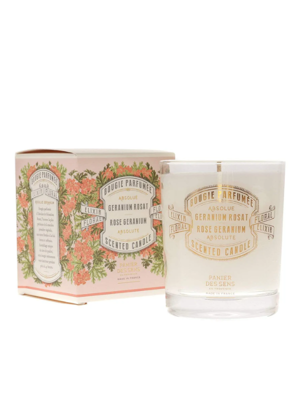 Panier des Sens Rose Geranium Candle 180g