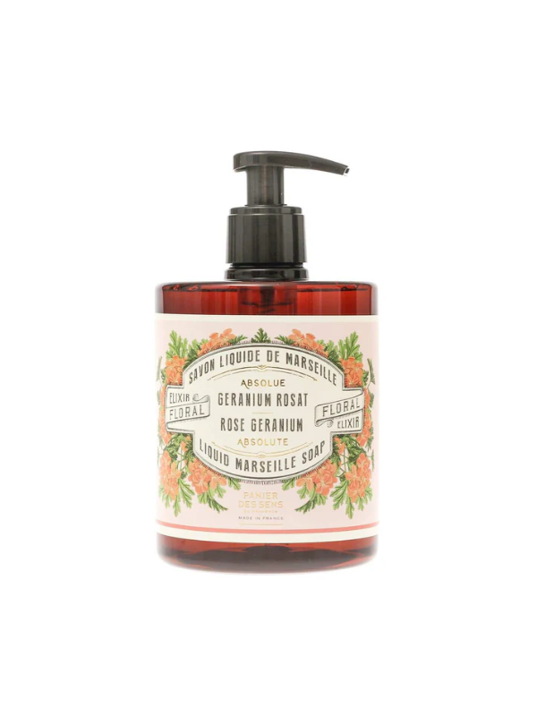 Panier des Sens Rose Geranium Marseille Liquid Soap 500ml