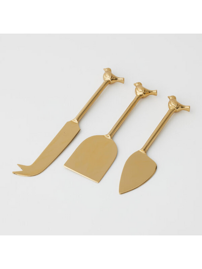 Pilbeam Living Bird Cheese Knives Set Of 3