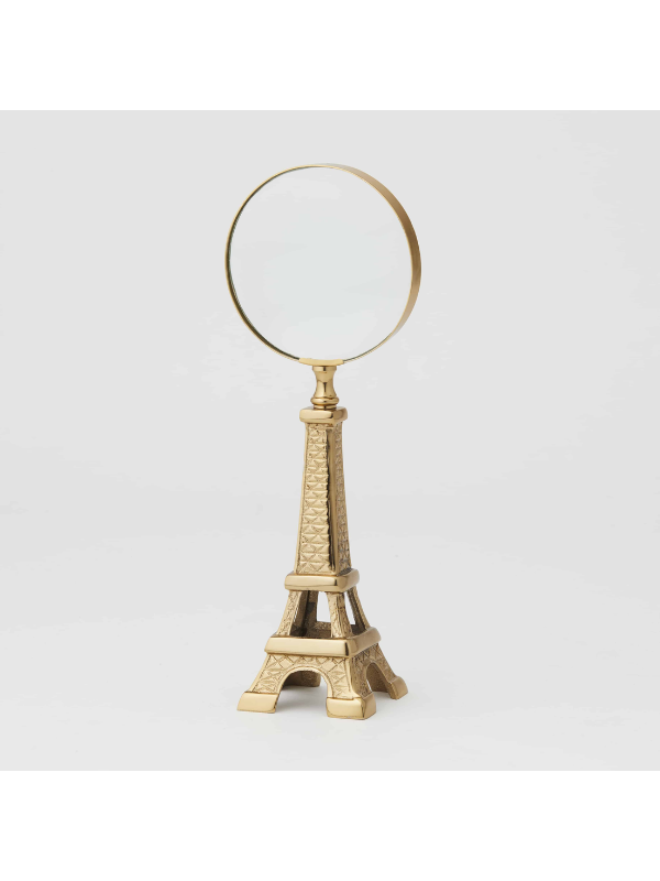 Pilbeam Living Eiffel Tower Magnifying Glass Gold