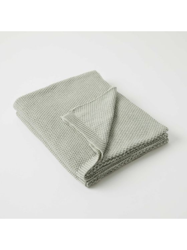 Pilbeam Living Gramercy Throw Sage & Cream