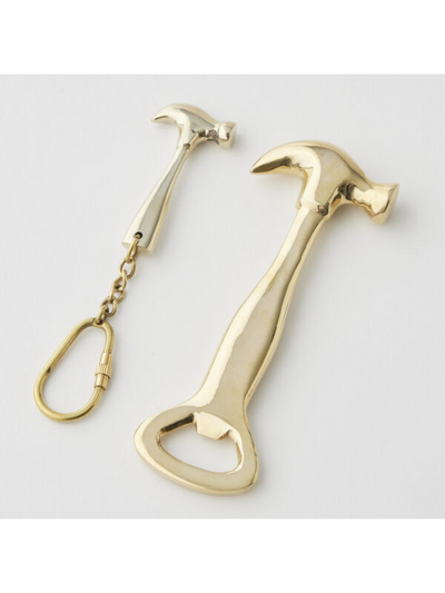 Pilbeam Living Hammer Bottle Opener & Keyring Gift Set