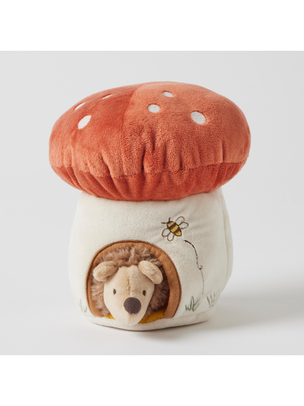 Pilbeam Living Mushroom House With Hedgehog Plush Toy