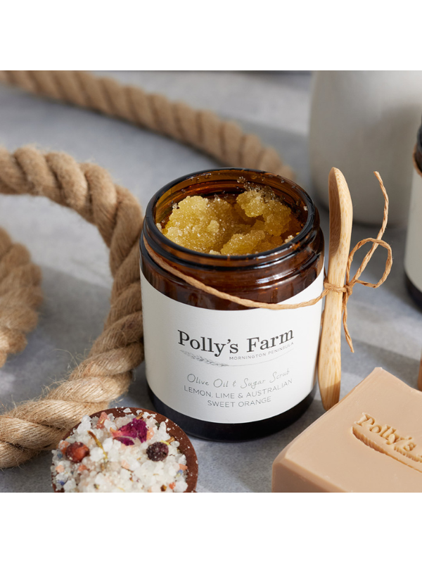 Polly's Farm Lemon, Lime & Australian Sweet Orange Hand & Body Scrub 350g