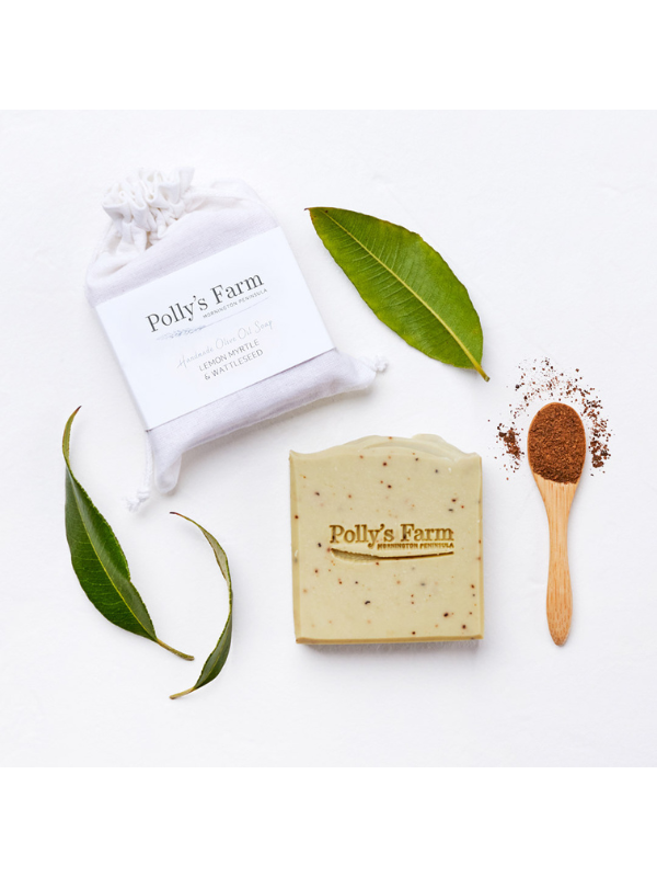 Polly's Farm Lemon Myrtle & Wattleseed Soap 110g