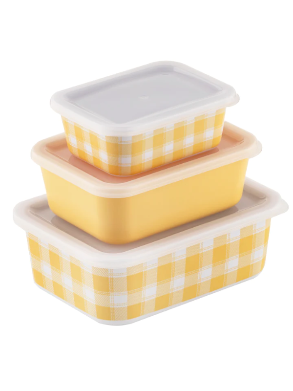 Porta Delilah Containers Set of 3 Yellow