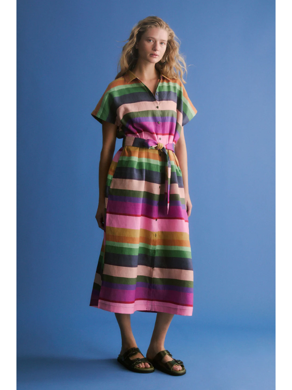 ELK the Label Tilko Shirt Dress Lysbro Print