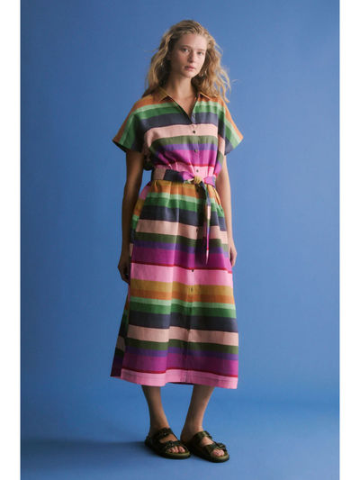 ELK the Label Tilko Shirt Dress Lysbro Print