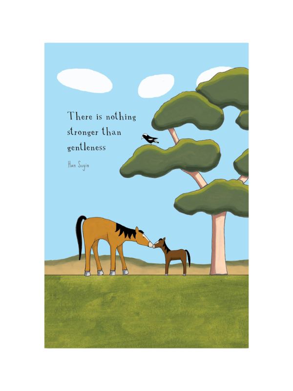 Red Tractor Designs Gentle Mare Card