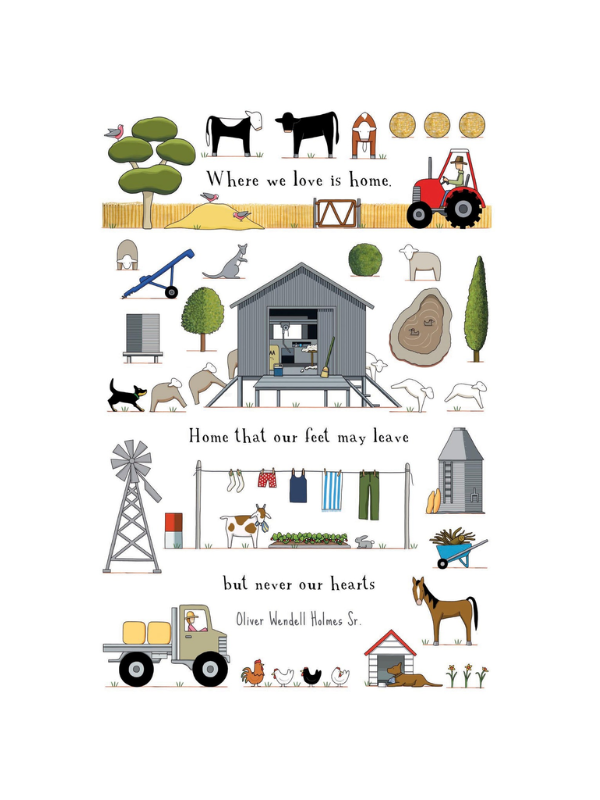 Red Tractor Designs Home Instincts Card