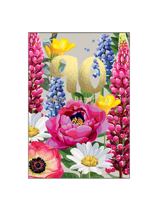 Sarah Kelleher 90 Happy Birthday Card