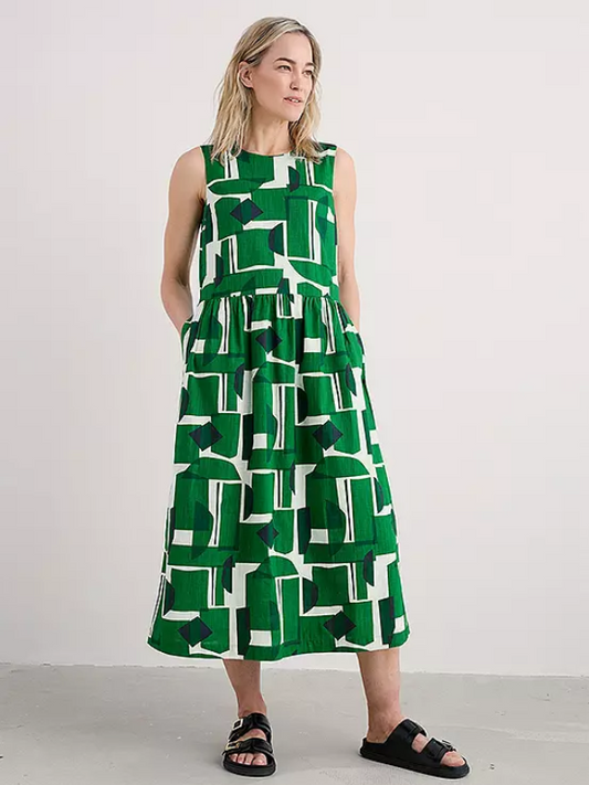 Seasalt Cornwall Brouse Dress Paper Forms Island Front
